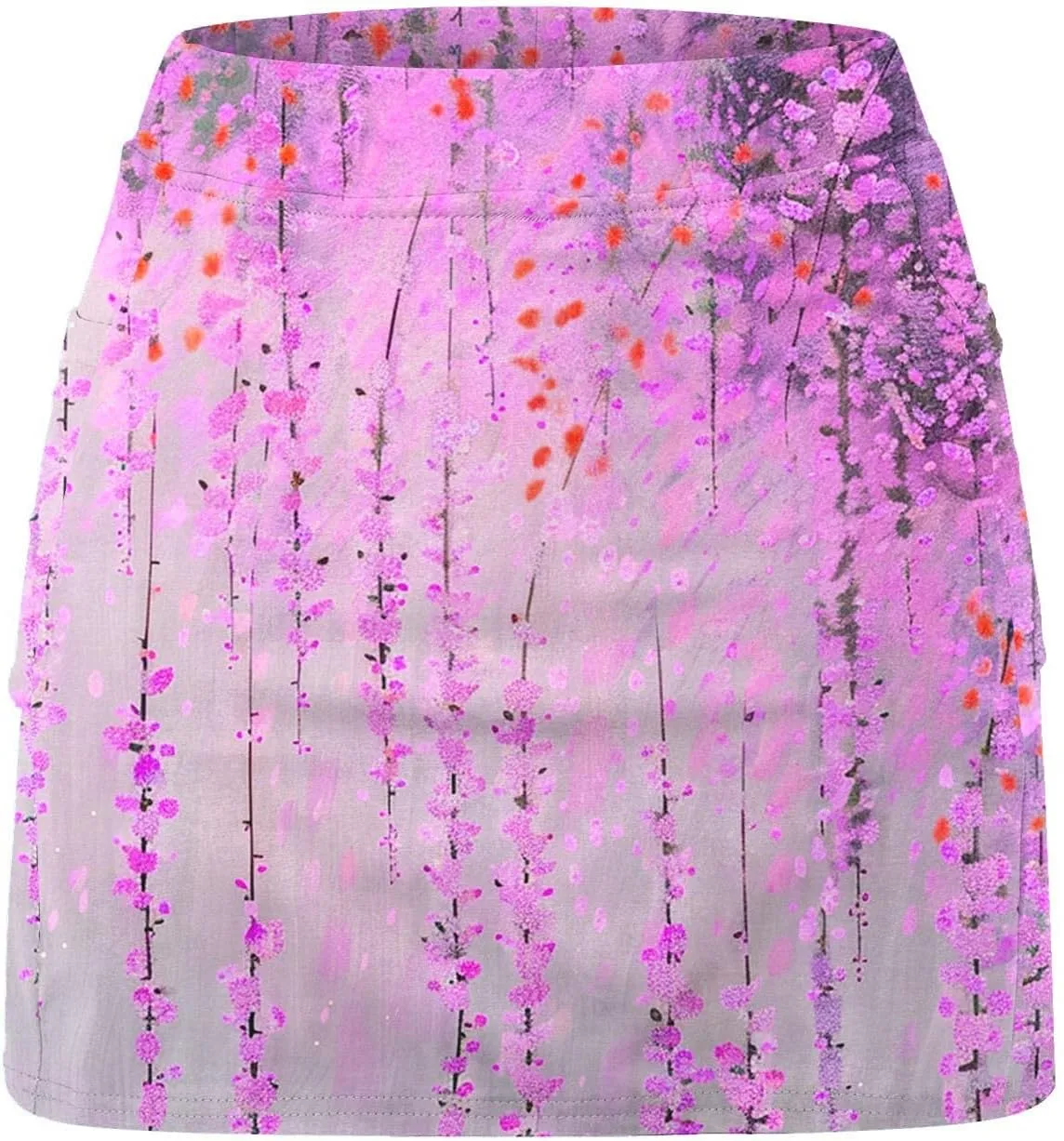 Women's Sports Skorts Floral Print Running Exercise Yoga Mini Skirt Workout Gym Athletic 2 in 1 Tennis Shorts Activewear 2024