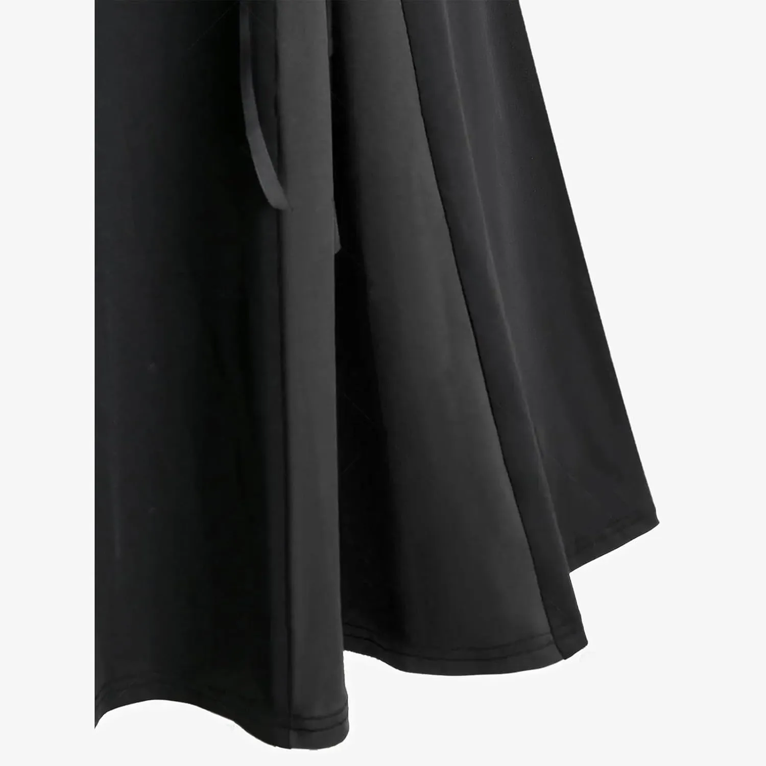 Womens Victorian Skirt High Waist Medieval Midi Dress Gothic Pleated Skirts Vintage Steampunk Dress Lace Up Goth Skirt