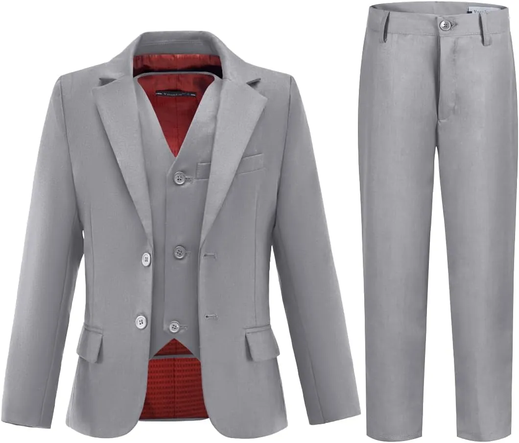 YuanLu Suits for Boys Ring Bearer Outfit Formal Vest and Pants Suit for Boy Wedding Suits Set
