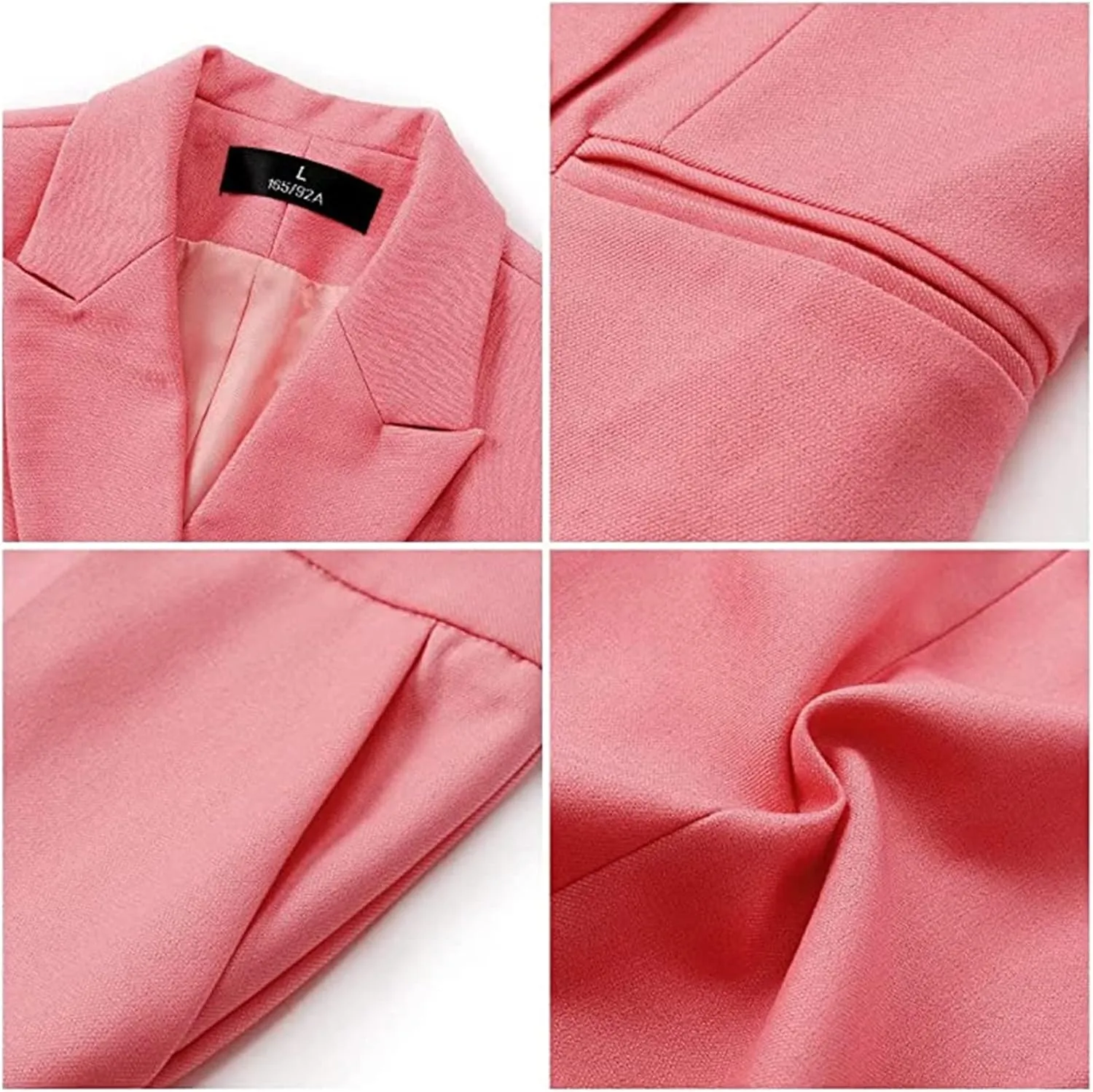 YYNUDA Women's Business Suit Set Double Breasted 2 Piece Office Work Blazer Pantsuit